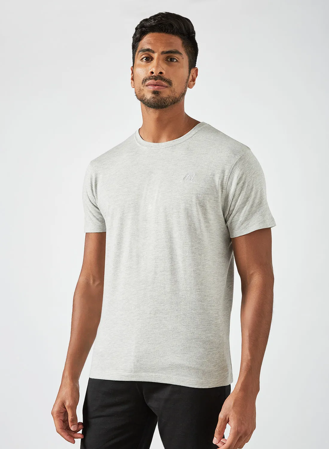 Russell Athletic Crew Neck Logo T-Shirt Grey