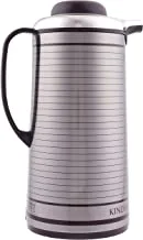 Olsenmark Hot And Cold Vacuum Flask, 1.6 Liter Capacity, Silver/Black
