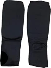 TATSU Men Protective Gear soft-knitted elastic and foam for flexibility shin pad - Black, Small