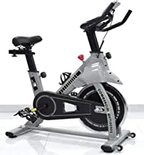 SKY LAND Fitness Spin Bike For Home Cardio And Strength Training Exercises With Height Adjustable And Water Bottle Holder