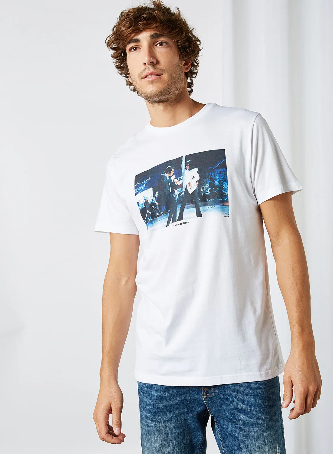DEDICATED T-shirt Stockholm I Want To Dance White