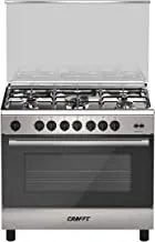 Crafft 150 Liter Softline Gas Oven and Grill with 5 Gas Top Burner | Model No CCB9060FS with 2 Years Warranty