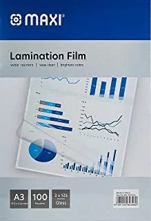 Maxi MX-303X426 Lamination Film 100 Pieces, 303 x 426 mm Size
