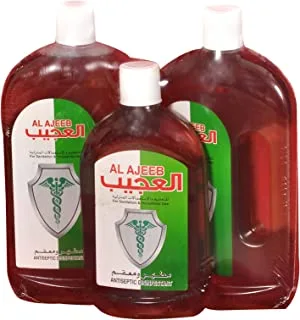 Al Ajeeb Antiseptic Disinfectant Liquid Promo Pack - 2L (750+750+500 Ml)