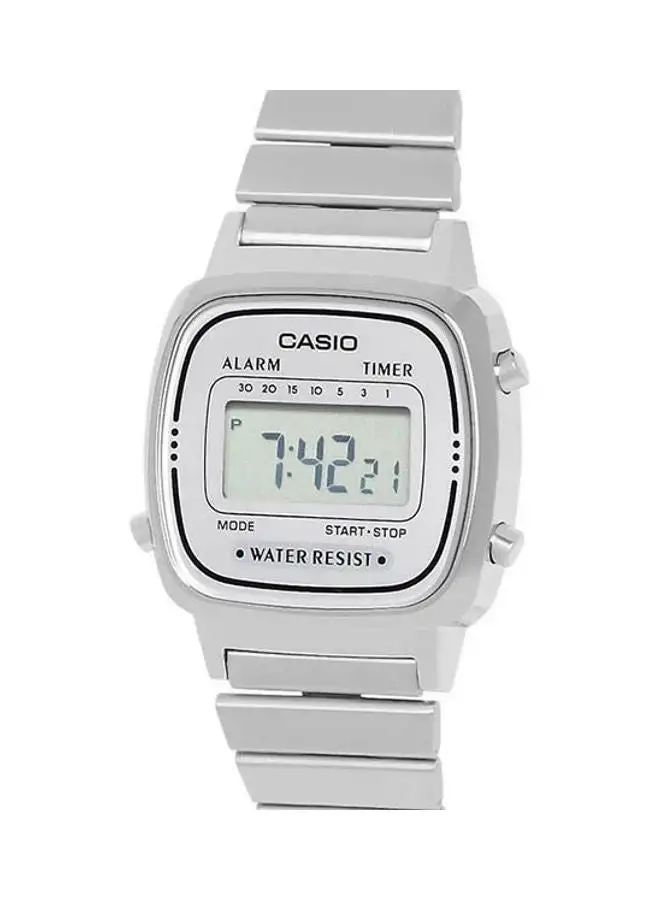 CASIO Women's Stainless Steel Digital Wrist Watch LA670WA-7SDF