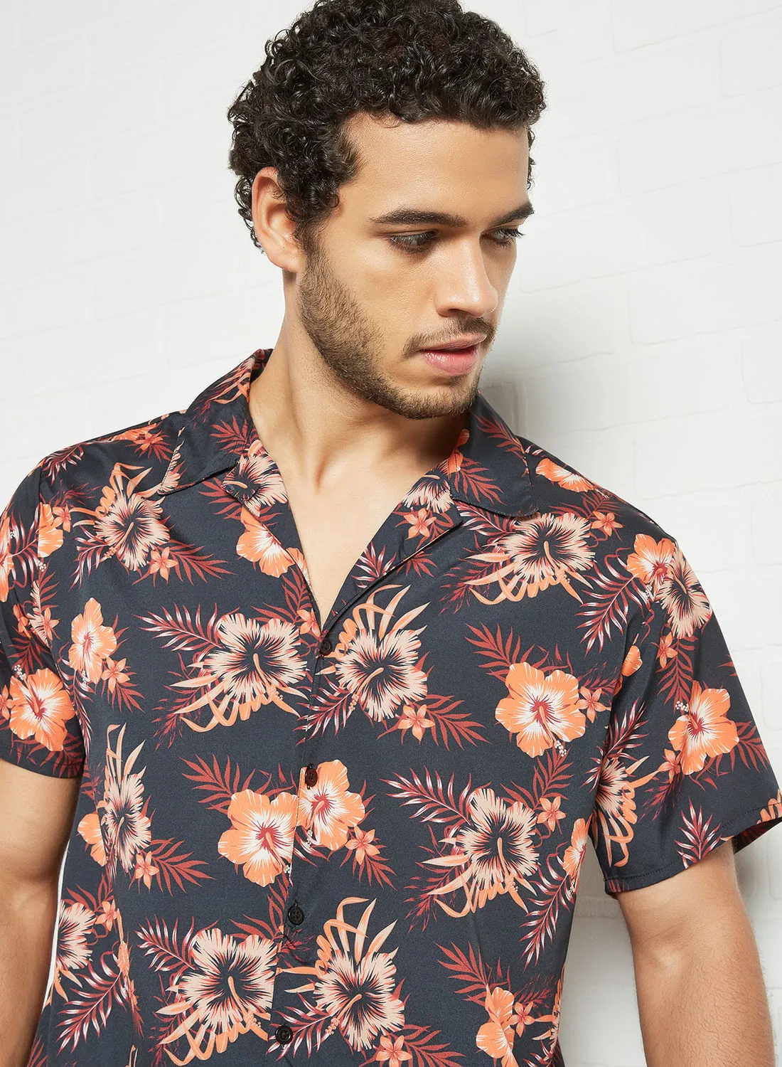 STATE 8 Printed Short Sleeve Shirt Multicolour
