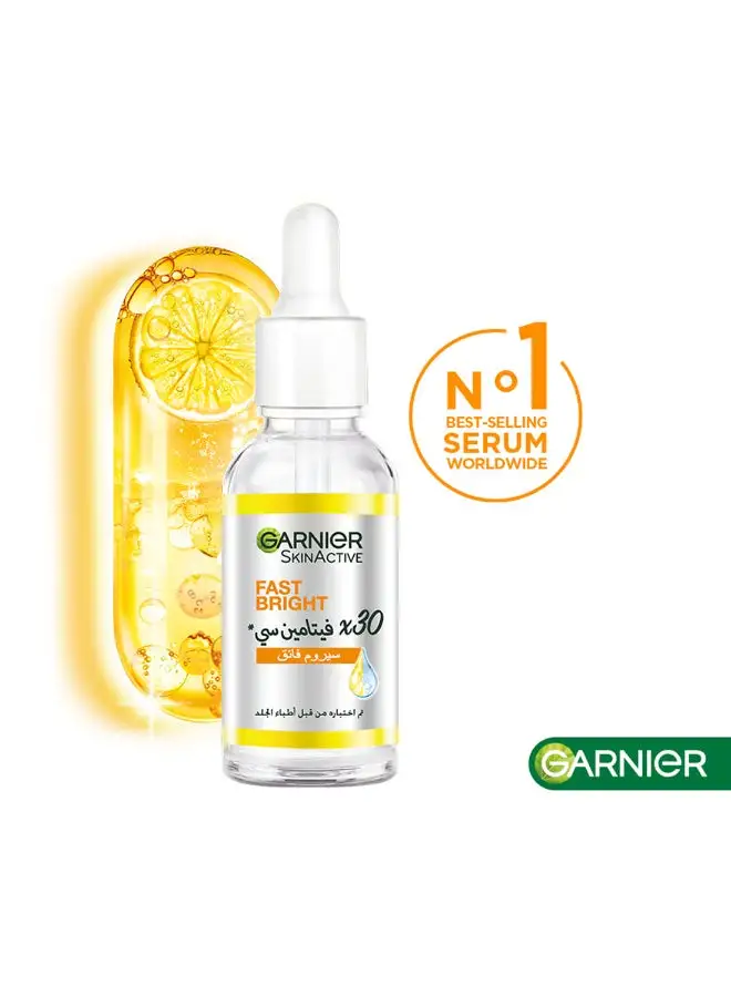 Garnier SkinActive Fast Bright 30x Vitamin C & Niacinamide Anti Dark Spot Serum 50ml