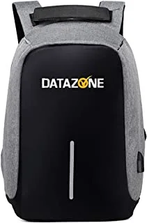 Datazone University Student Backpack, Lightweight Waterproof Travel Bag, Compartment With Front Pocket And USb, Fits 15.6 Inch Laptop Rf 905 (Gray)