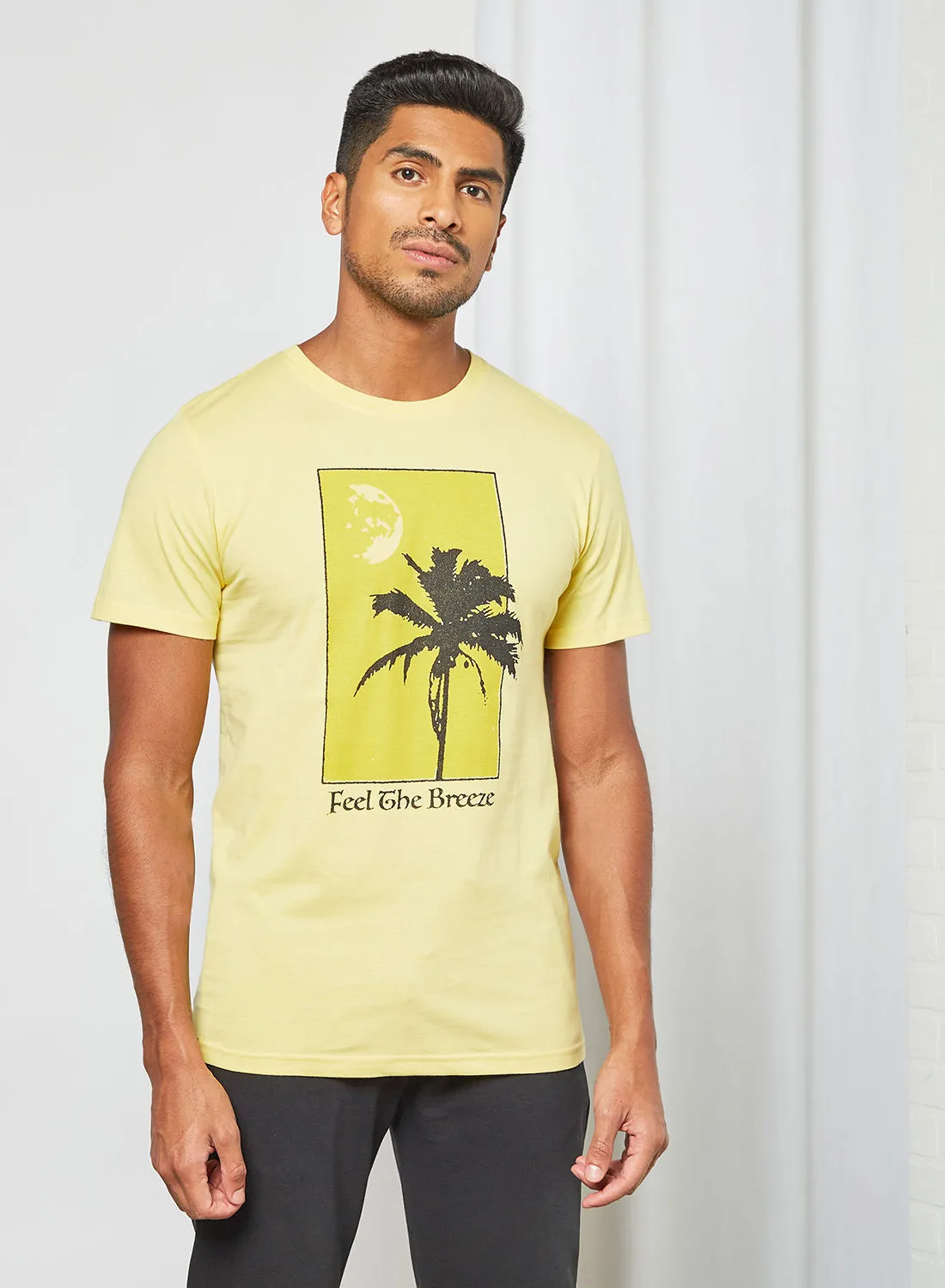 DEDICATED Graphic Print T-Shirt Yellow