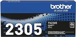 Brother TN-2305 Genuine Monochrome Toner Cartridge, Black, Page Yield up to 1,200 Pages
