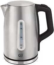 General Supreme 1850W Stainless Steel Electric Kettle, 1.7 Liter Capacity, Silver