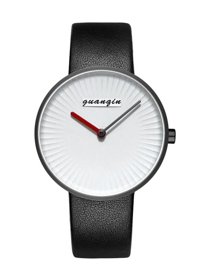 GUANQIN Men's Fashion Waterproof Leather Strap Watch GS1907503