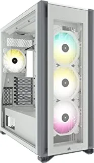 Corsair iCUE 7000X RGB Full Tower ATX PC Case ، أبيض ، CC-9011227- WW