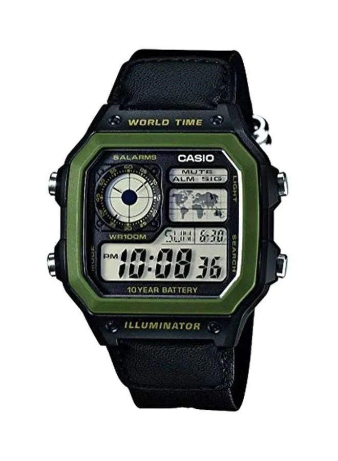 CASIO Men's Classic Digital Watch AE-1200WHB-1BVDF - 42 mm - Black