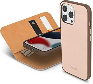 Moshi Overture Case with Detachable Magnetic Wallet for iPhone 13 Pro (SnapTo)  Luna Pink