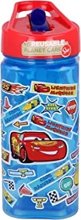 Stor Square Water Bottle 530 ml Cars Stickers