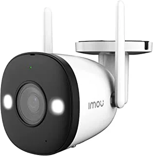 كاميرا مراقبة Imou 1080P كاميرا مراقبة خارجية IP67 مع رؤية ليلية كاملة الألوان لأمن المنزل ، الردع النشط ، كاميرا IP مع اكتشاف الإنسان ، صوت ثنائي الاتجاه ، ضوء كشاف ، صفارة الإنذار ، رصاصة 2