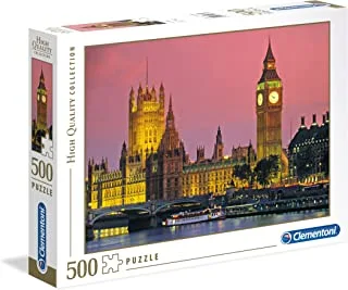 Clementoni Puzzle London 500 PCS (49 x 36 CM) - For Age 14 Years Old Multicolor
