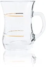 Glass Mug Set Azha Gold/2Pcs