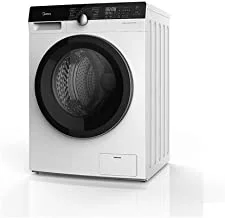 Midea Front Load Washer with 8 Programs, White, 9.8 kg, MFK100