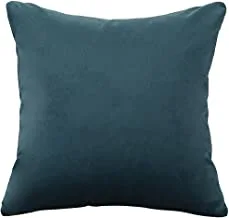In House Bondi Blue Velvet Decorative Solid Filled Cushion Set Of 5 Pieces, 25 * 25 centimeter