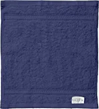 Deyarco Princess Terry 100% Cotton 480 Gsm Face Towel, Super Soft Quick Dry Highly Absorbent Dobby Border Ring Spun, Size: 30 X 30Cm, Royal Blue