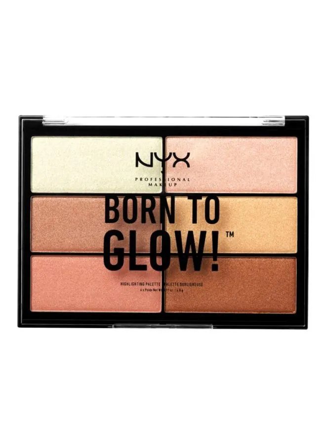 NYX PROFESSIONAL MAKEUP Born To Glow Highlighting Palette Multicolor