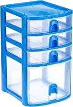 Harmony Storage Drawers, Blue - H 30 Cm X W 22 Cm X D 30 Cm