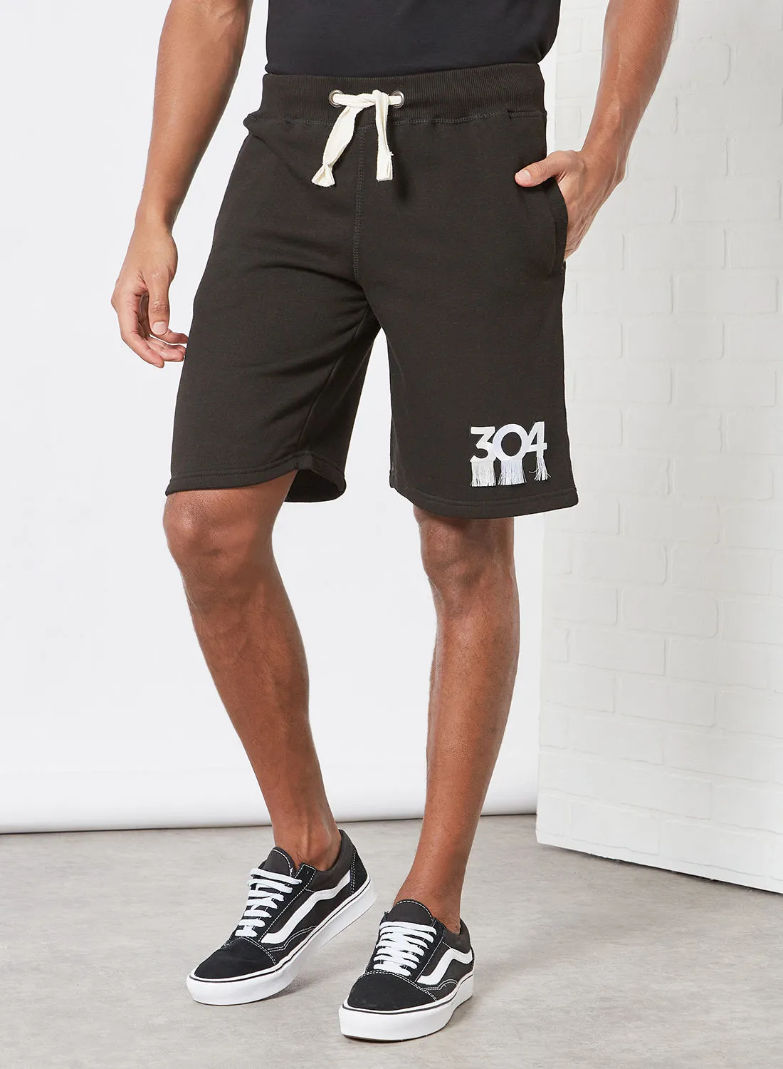 304 Tidal Elasticated Shorts Black