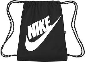 Nike NK HERITAGE DRAWSTRING Bag - BLACK/(WHITE), One Size