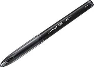 Uni Ball Revolutionary Air Tip Roller Ball Pen, 0.5 mm Nib Size, Black