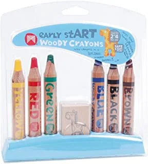 Micador - Early Start Woody Crayons (6 pack)