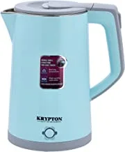 Krypton Double Shell Structure Kettle, 1.8 Liters, Knk6105, Sky Blue/Gray