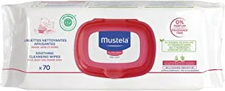 MUSTELA Soothing cleansing wipes-from birth on, Piece of 1