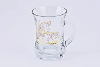 Glass Mug Set Deyar Gold Sand/2Pcs