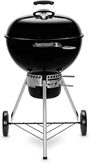 WEBER - Master-Touch GBS E-5750 Charcoal Grill 57cm Diameter Barbecue, Porcelain-enameled bowl and lid, 118cm Height x 65cm Width x 76cm Depth