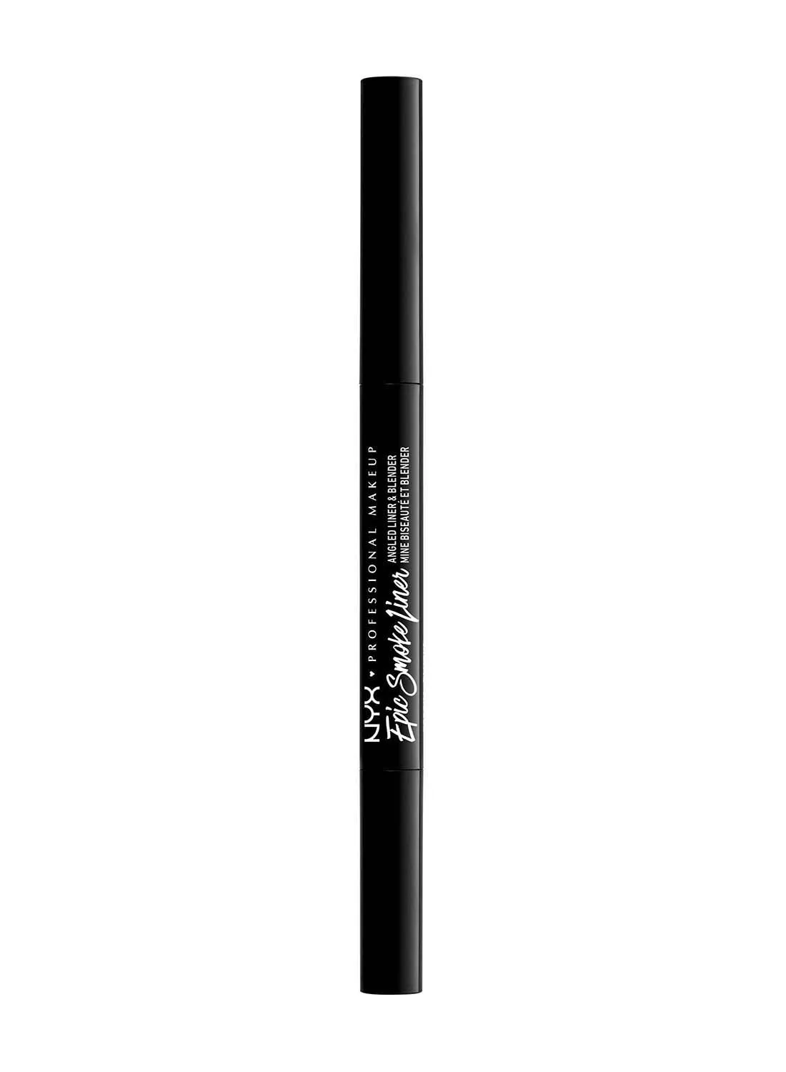 NYX PROFESSIONAL MAKEUP Epic Smoky Angled Liner And Blender Black