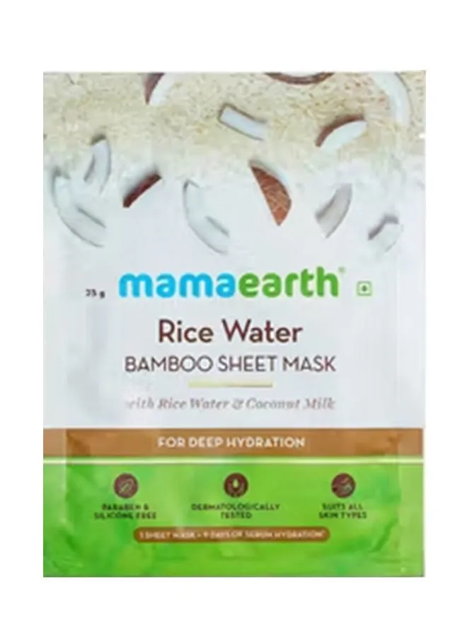 Mamaearth Rice Bamboo Sheet Mask