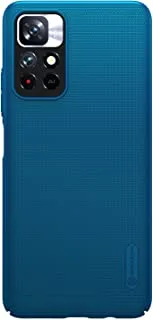 Nillkin Super Frosted Shield Matte Cover Case For Xiaomi Redmi Note 11 5G/Poco M4 Pro 5G/Note 11T 5G, Peacock Blue