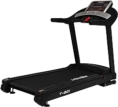 Reach T-901 7 HP Peak DC Motor Alloy Steel Automatic Motorized Powerful Treadmill with Auto Incline, Best Exercise Equipment for Weight Loss (Black)