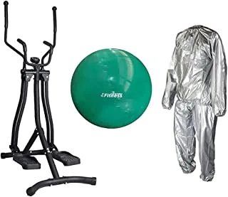 Air walker Strength Training Equipment,With Yoga ball World Fitness green 95 cm,With Sauna Suit