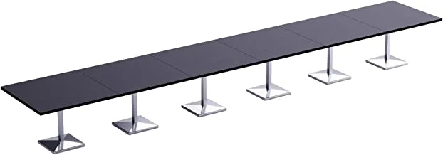 MahmayiAREan 500PE - طاولة مؤن معيارية مكونة من 24 مقعدًا | طاولة المؤن للداخل والخارج ، وغرفة المعيشة ، واستخدام المطبخ_720 سم_أسود