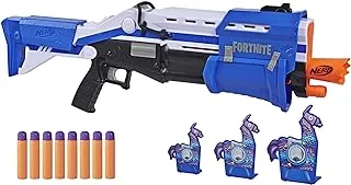 Nerf Fortnite Ts-R Blaster And Llama Targets - Pump Action Blaster, 3 Llama Targets, 8 Official Nerf Mega Darts - For Youth, Teens, Adults