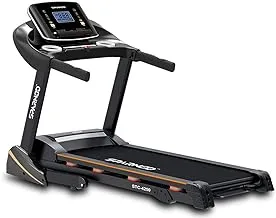 SPARNOD FITNESS STC-4250 (4 HP Peak AC Motor) Automatic Motorized Walking and Running Semi-Commercial Treadmill with 8 Point Shock Absorption System