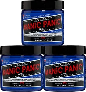 Manic Panic Bad Boy Blue Hair Dye Classic 3 Pack