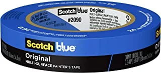 Scotch Blue Premium Masking Tape 24mm x 54.8m | Blue color | Masking and Protection | High adhesion | Multi-Surface | For walls, ceiling, metal, wood | Easy to Remove with no residue | 1 roll/pack
