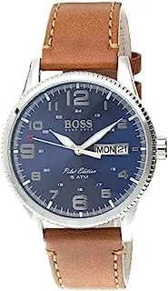 HUGO BOSS Men's Analogue Quartz Watch with Leather Strap – 1513331