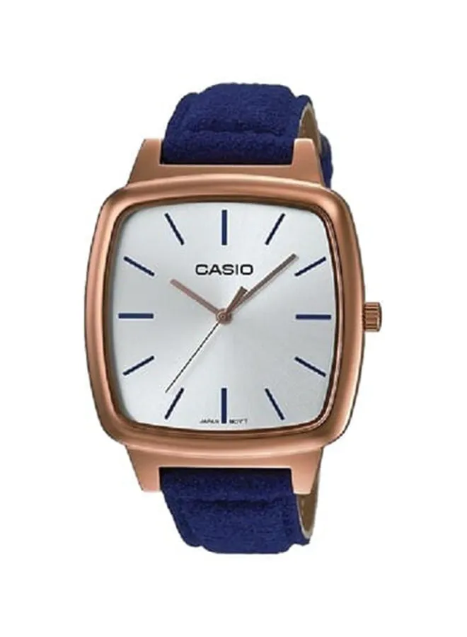 CASIO Casio Watch Women Analog Siver Dial Leather Band LTP-E117RL-7ADF.