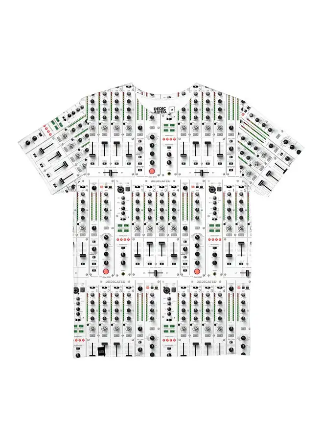 DEDICATED Mix Table T-Shirt White/Black/Green