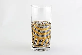 Glass Tumbler Set Mosaic Gold /3Pcs